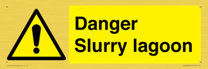 Danger Slurry lagoon